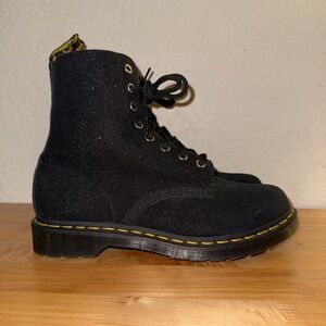 (SOLD) Women's Dr. Martens 1460 PASCAL GLITTER RAY Leather Boots BLACK Size US10